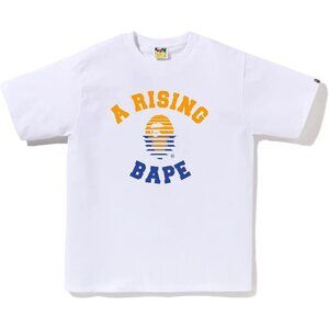 A Bathing Ape BAPE Men’s A Rising Bape T-shirt Size XXL White 1K30110047